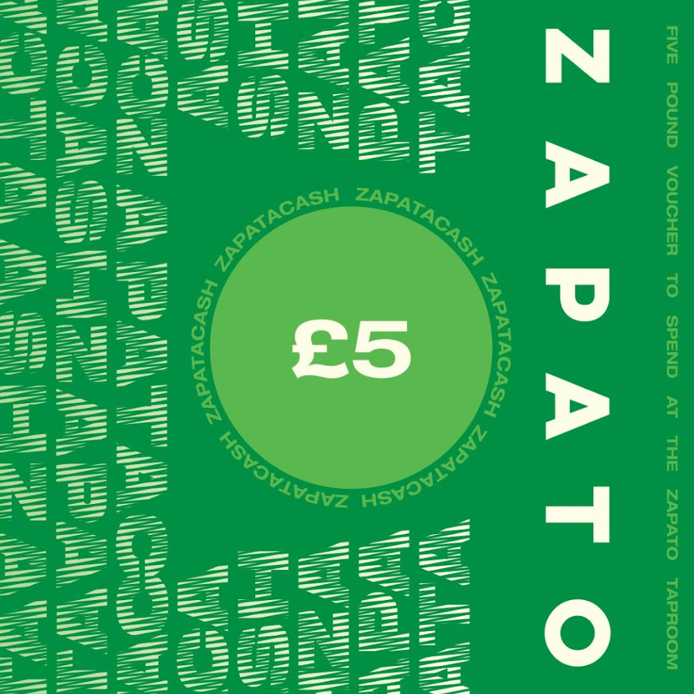 Zapato Taproom Gift Voucher - Zapato